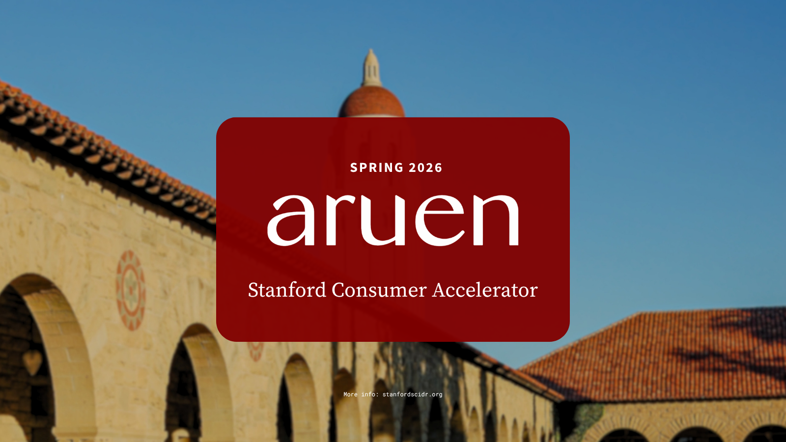 Aruen Joins the Stanford Consumer Accelerator