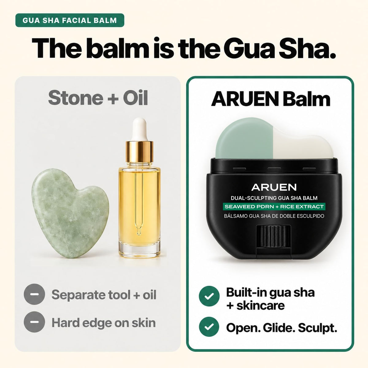 Aruen Dual-Sculpting Gua Sha Balm